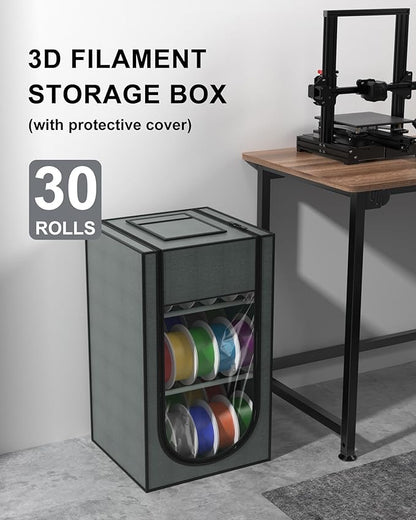3D Printer Filament Storage Box, 30-Roll 3D Printer Filament Storage, Hard - Image 2