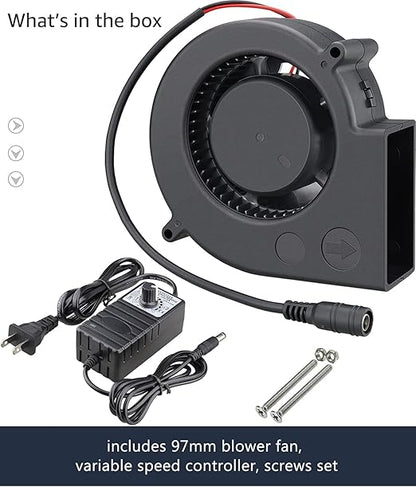 GDSTIME 97mm x 33mm DC Blower, 110V 220V AC Powered Fan 9733 - Image 6