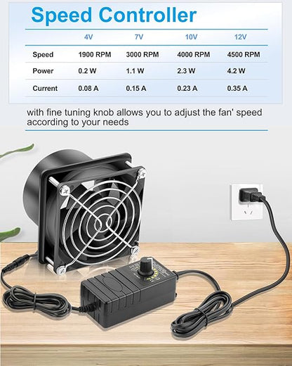 GDSTIME 3 Inch Solder Fume Smoke Extractor Fan - Image 4