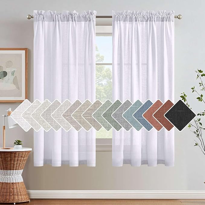 H.VERSAILTEX Linen Curtains Elegant Natural Linen Blended Curtains Energy by HVERSAILTEX