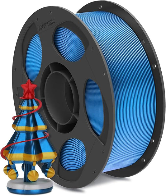 ANYCUBIC Silk Filament, Clog-Free Shiny 3D Printer PLA Filament 1.75mm by ANYCUBIC