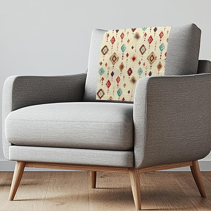 Aztec Pattern Head Rest Cover for Recliner Removable Washable Couch Covers Easy by Unknown