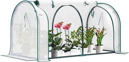 VIVOSUN Portable Mini Greenhouse 47x23x23-Inch Tunnels, PE Cover by VIVOSUN
