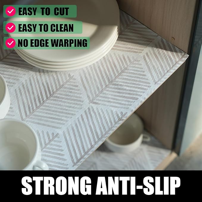 Shelf Liners for Kitchen Cabinets, 24IN x 10FT Non Adhesive and Strong Non-Slip - Image 2