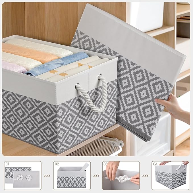 Storage Bins, Collapsible Storage Basket - Image 3