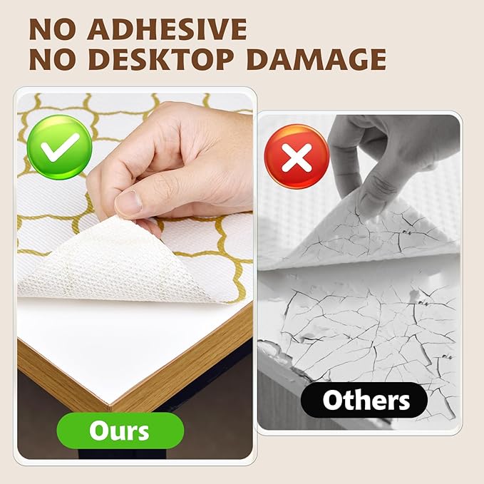 Shelf Liners for Kitchen Cabinets 12in x 30FT Non Adhesive Drawer Liner Gold - Image 6