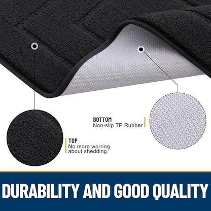Smiry Dog Door Mat for Muddy Paws, Absorbs Moisture and Dirt, Low-Profile - Image 3
