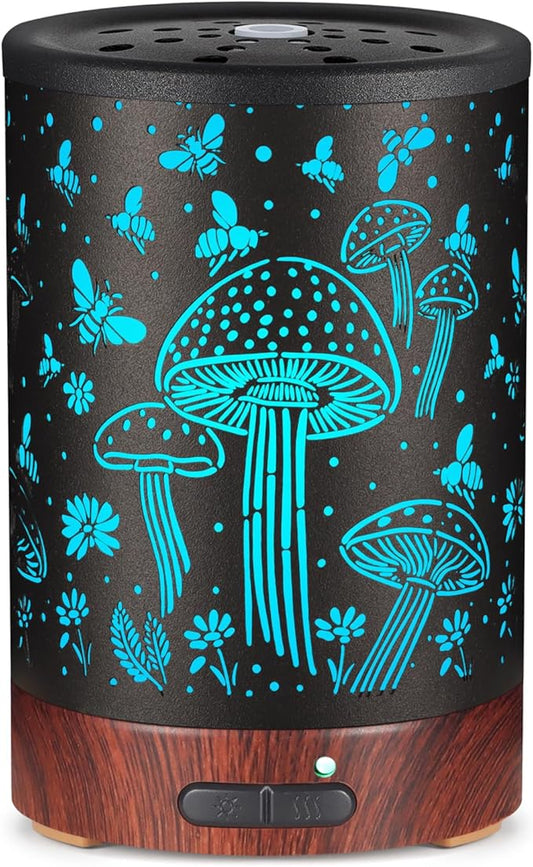 Essential Oil Diffuser- Aromatherapy Diffuser with7 Colors Light and Auto-Off by mocosa
