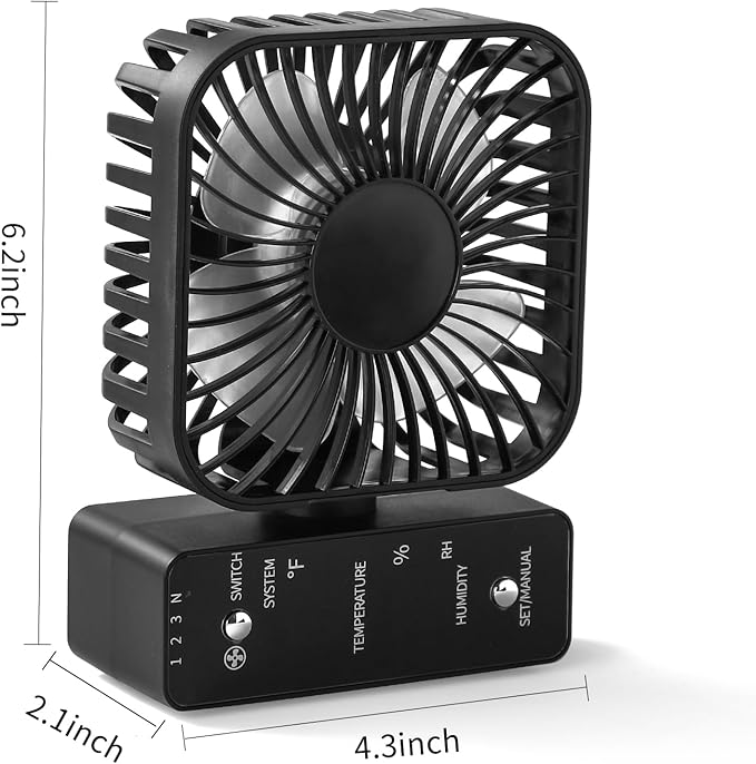 4" Grow Tent Fan with Auto Humidity Control | Quiet Oscillating Ventilation - Image 7