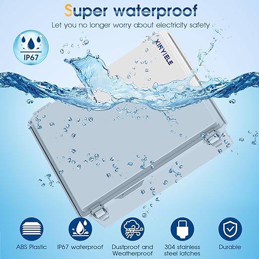Waterproof Outdoor Project ABS Plastic Junction Box IP67 Weatherproof Dustproof - Image 2
