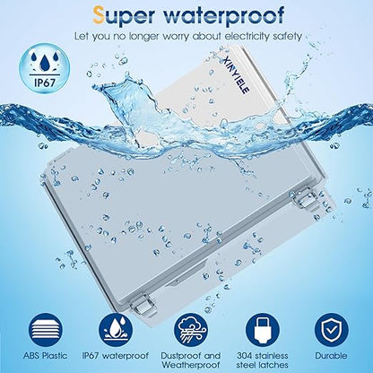 Waterproof Outdoor Project ABS Plastic Junction Box IP67 Weatherproof Dustproof - Image 2
