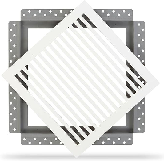 SilhouEase SE12 Magnetic Exhaust Fan Cover & Removable Return Vent, Flush Mount by LuxairyVents