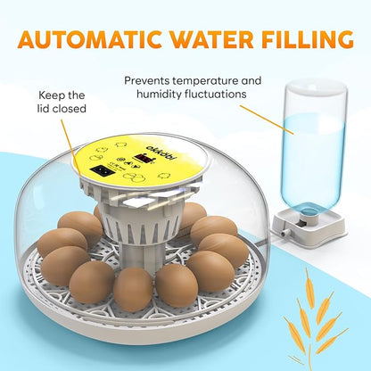 Okkobi M12 Egg Incubator with Automatic Turner and Humidity Control - Image 3