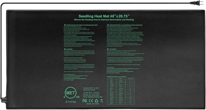 Seedling Heat Mat 48"x20.75", UL & MET-Certified Waterproof Plant Heating Pad by HYDGOOHO