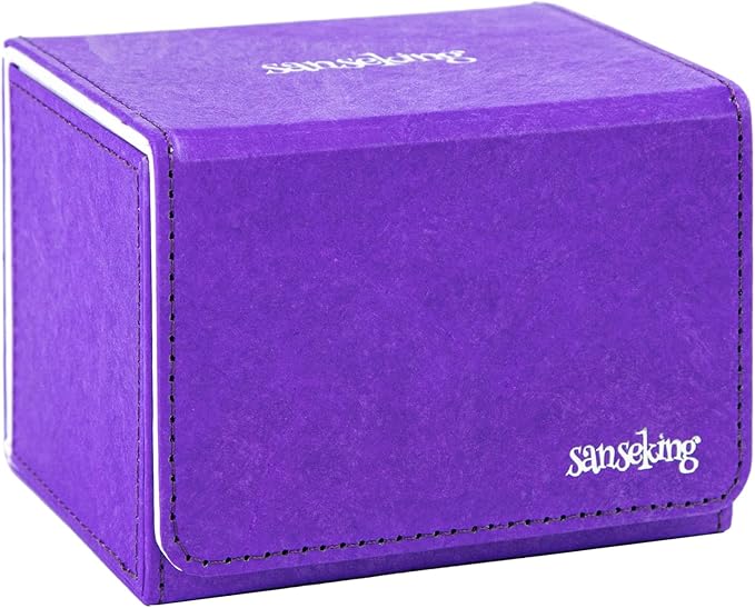 Magic Card Deck Box for MTG Single Deck Card Box fits 100+ TCG Sleeved Cards by Sanseking