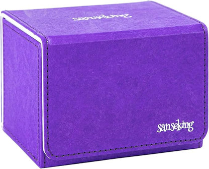 Magic Card Deck Box for MTG Single Deck Card Box fits 100+ TCG Sleeved Cards by Sanseking