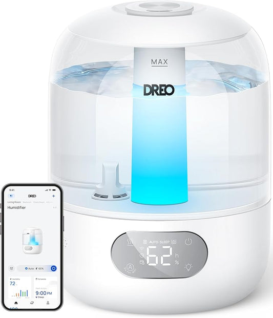 DREO Humidifiers for Bedroom, Cool Mist Ultrasonic Humidifier by DREO