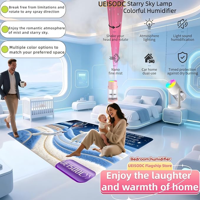 Bedroom Humidifier, USB Mini Portable Humidifier - Image 3