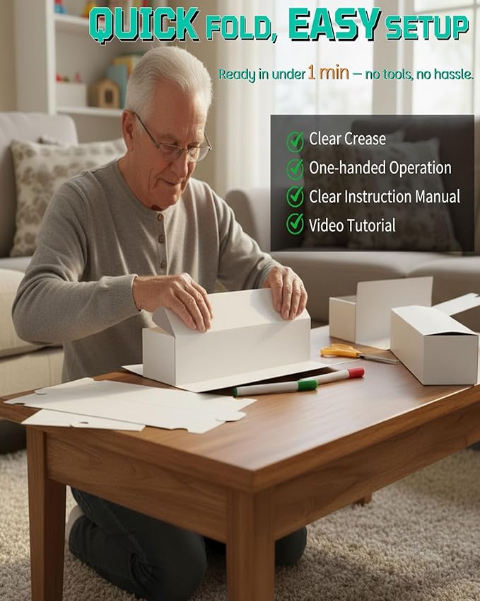 Upgraded Card Storage Box with Removable 5-Compartment, Organization Storage - Image 4