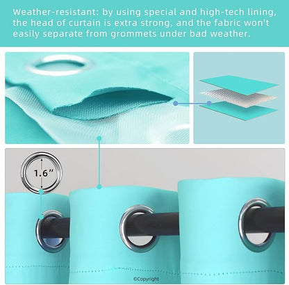 DIVA EN CAMINO DEC Outdoor Patio Curtain Waterproof Darkening Thermal Insulated - Image 3
