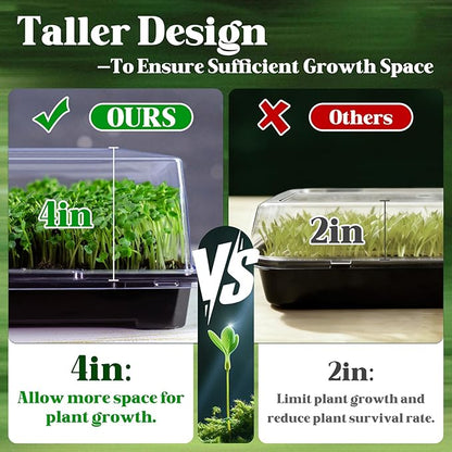 15 Pcs 4'' Tall Sturdy Humidity Domes, Taller and Thicker 1020 Humidity Domes - Image 4