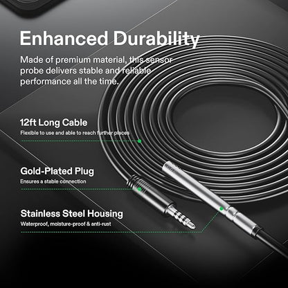 VIVOSUN Temperature & Humidity Sensor Probe, Waterproof Stainless Steel - Image 4