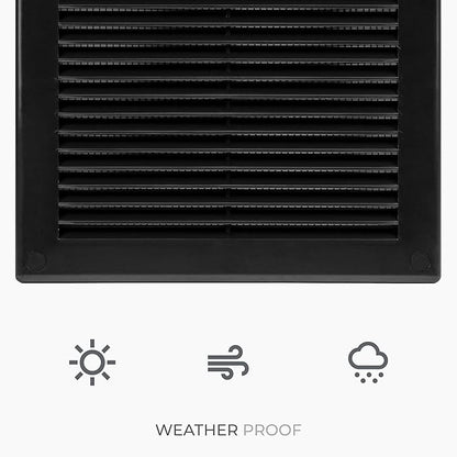 12" x 12" Square Air Vent Cover – Black Plastic Vent Deflector - Image 6