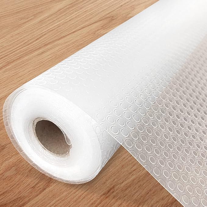 Kitchen Shelf Liner Non-Slip Cabinet Liner 12 in x 20 FT Washable Refrigerator by PetGirl