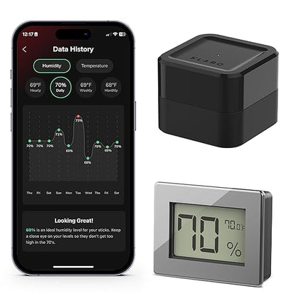 Klaro Valet - Smart Humidity & Temperature Hygrometer Sensor, App Notifications by CASEELEGANCE
