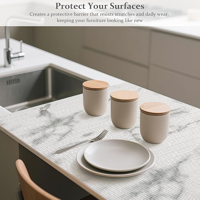FINNEZ Drawer and Shelf Liner for Kitchen Cabinet Non Adhesive Non Slip 12in x - Image 4