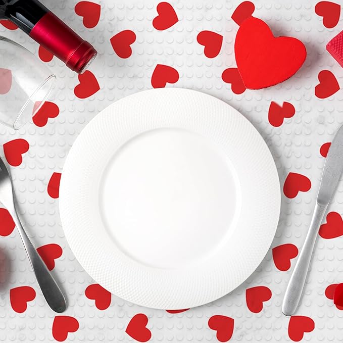 Valentine's Day Refrigerator Liner Waterproof Fridge Shelf Mat Red Heart - Image 3