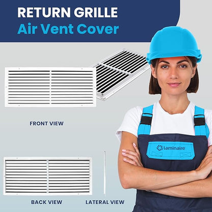 30x12 Inch Air Return Vent Cover Decorative – Premium Aluminum AC Vent Cover - Image 2