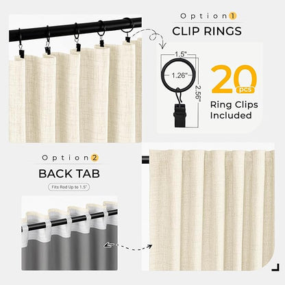 INOVADAY Thermal Sliding Door Curtains 100% Blackout Curtains - Image 4