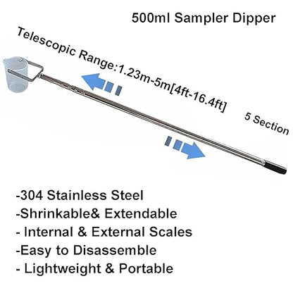 Extendable Water Sampler with Dipper System, Water Qualityd Sampler Device - Image 2