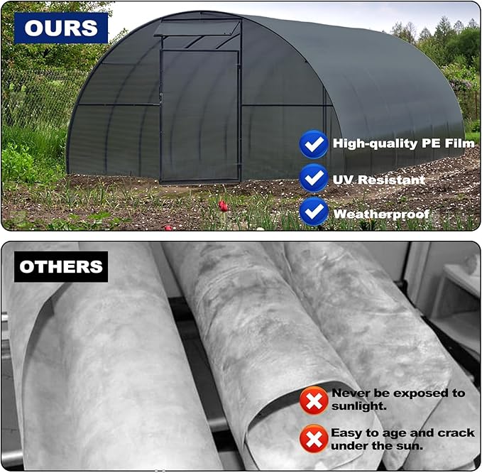 10'x100' Crawl Space Vapor Barrier, 10mil Film Black Plastic Sheeting - Image 3