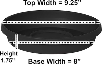 Bloem Terra Resin Saucer Tray: 8" Bottom Width - Image 2