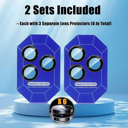 2 Pack Camera Lens Protector for iPhone 17 Pro Max/17 Pro 2025, 9H Tempered - Image 2