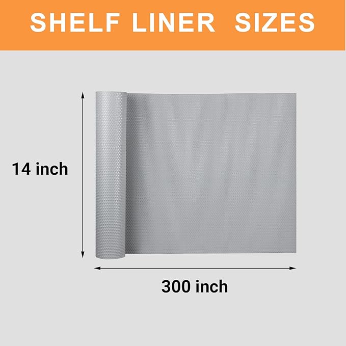Shelf Liners for Kitchen Cabinets Non-Adhesive: Waterproof Drawer Liner 14 Inch - Image 8