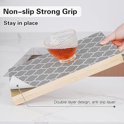 Drawer and Shelf Liner for Kitchen Cabinet, Non-Adhesive Cabinet Liner 12in x - Image 2