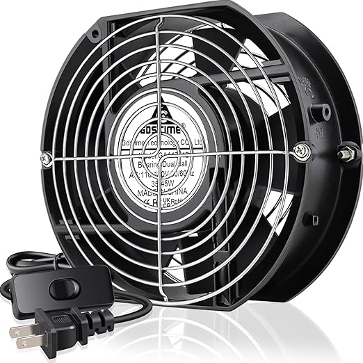 GDSTIME Axial Fan 17251, 110V 120V AC 172mm x 150mm x 51mm Dual Ball Bearing by GDSTIME