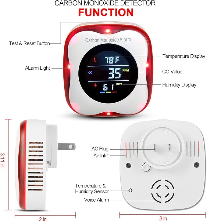 Plug-in Carbon Monoxide Detector - Image 7