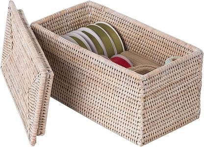 Kouboo La Jolla Rectangular Rattan Box - Image 6
