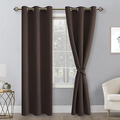 Hiasan Blackout Curtains for Bedroom and Living Room, Thermal Insulated - Image 2