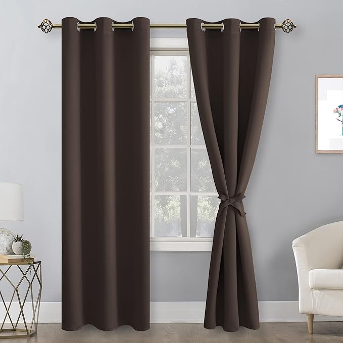 Hiasan Blackout Curtains for Bedroom, 42 x 84 Inches Long - Image 2