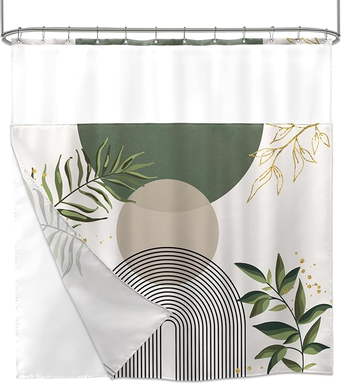 Sage Green Boho Shower Curtain - Image 7