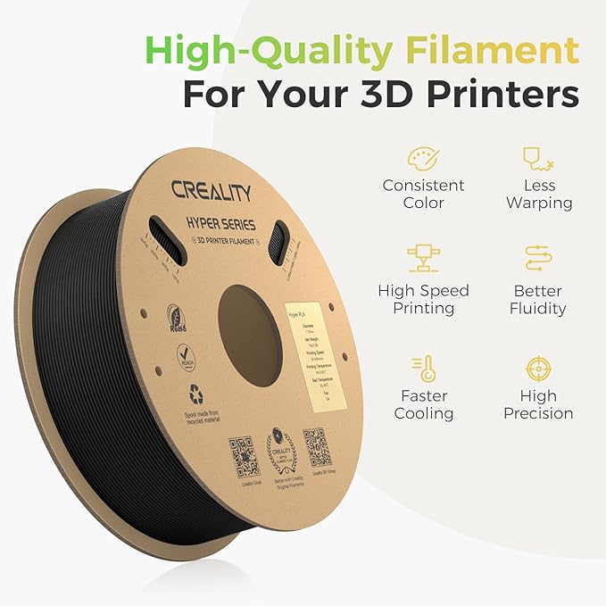 Creality Hyper PLA Filament Bundle 2KG, No-Tangling Stronger Toughness Fit Most - Image 6