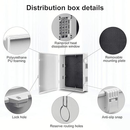 Outdoor Electrical Junction Box, ABS Water Resistant Enclosure - Image 6