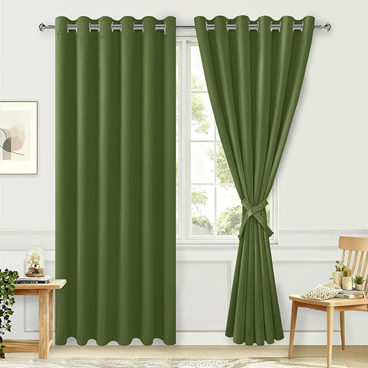 Hiasan Room Darkening Curtains for Bedroom, 70 x 84 Inches by Hiasan