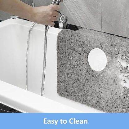 Square Shower Mat, Soft PVC Loofah Bath Mat Without Suction Cups - Image 7
