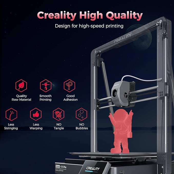 Creality 3D Luminous PLA Printer Filament, Halloween Decor, Glow in The Dark - Image 3